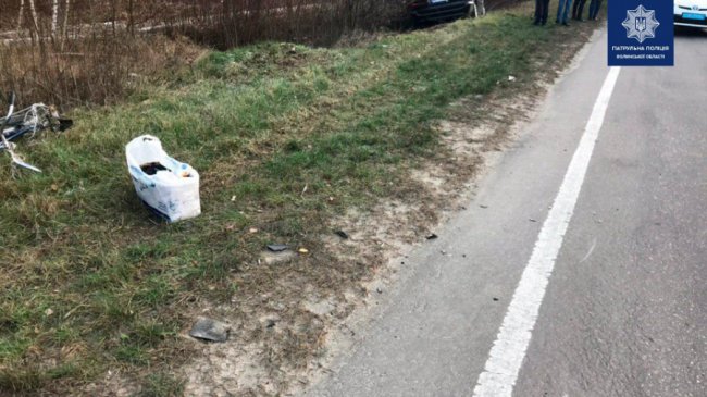 На Волині Chrysler збив велосипедиста: потерпілий – у лікарні. ФОТО