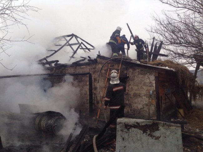 У селі на Волині згорів хлів. ФОТО