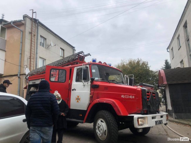 У центрі Луцька – пожежа. ФОТО