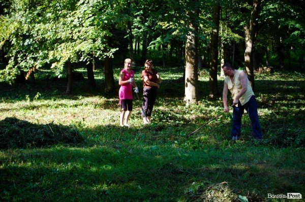 Частина підприємців проігнорувала толоку в луцькому парку. ФОТО