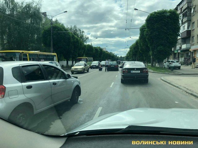 У Луцьку на Перемоги – аварія. ФОТО