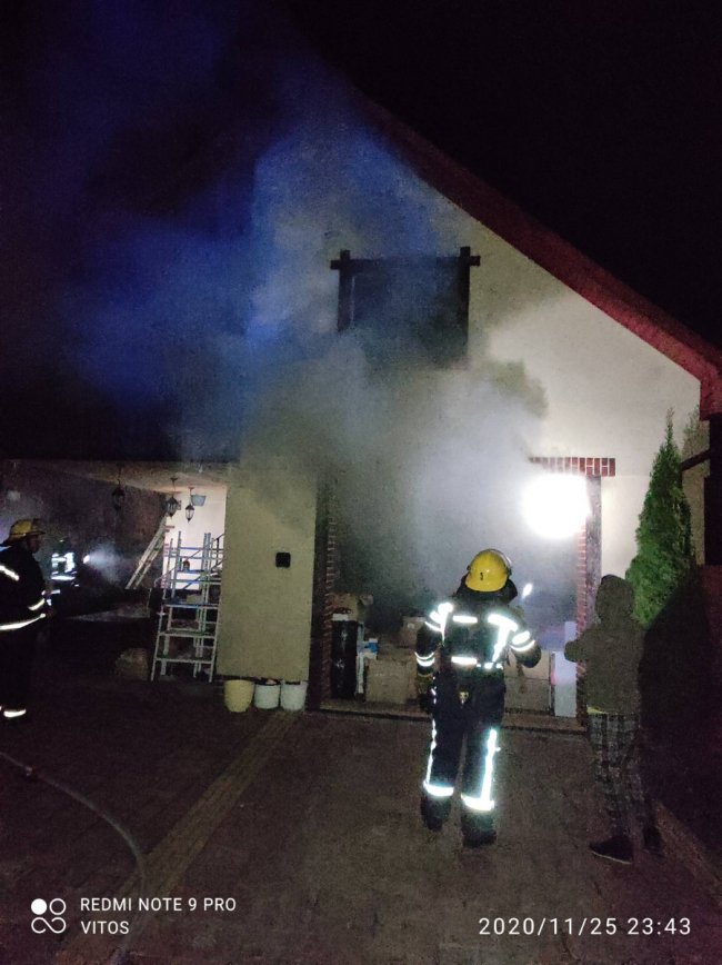 У місті на Волині вночі горіла котельня у житловому будинку. ФОТО