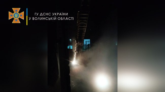 На Волині горіла фірма. ФОТО