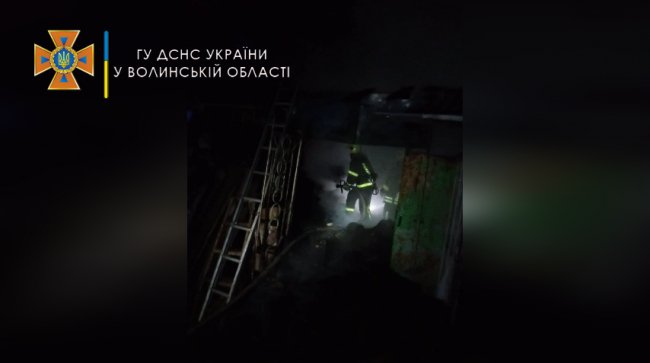 На Волині горіла фірма. ФОТО