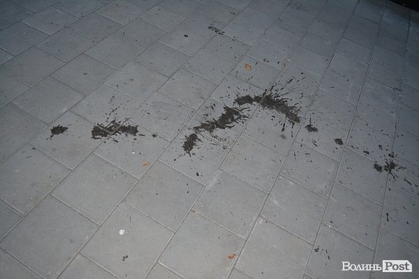 «Брудні» наслідки смолоскипної ходи у Луцьку. ФОТО