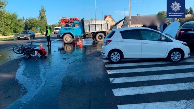 У селі під Луцьком сталась аварія: чоловік – у важкому стані