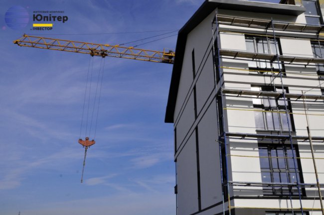 У другому будинку ЖК «Юпітер» — у розпалі внутрішні роботи*