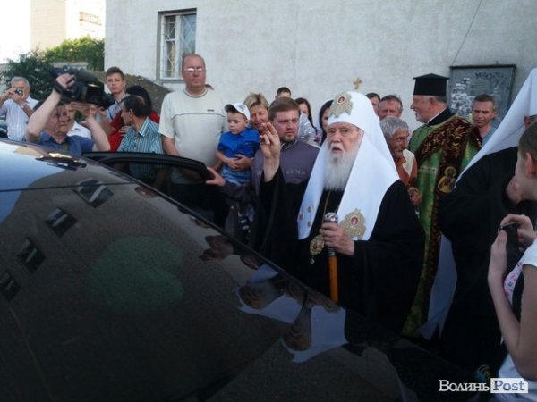 Як лучани зустрічали Філарета. ФОТО. ВІДЕО