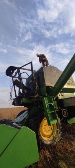 На Волині загорівся комбайн. ФОТО