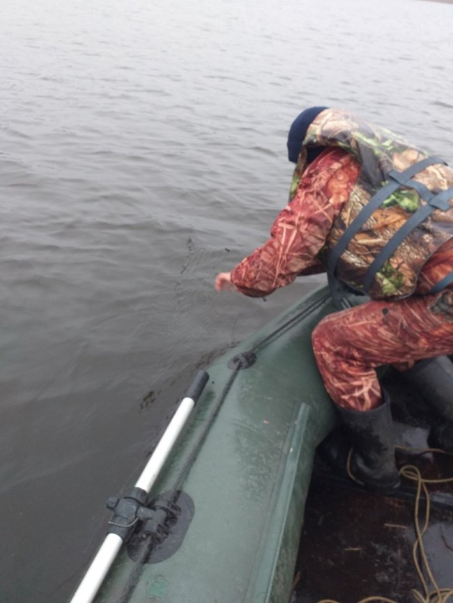 На Волині «на гарячому» спіймали браконьєра, який сіткою ловив рибу