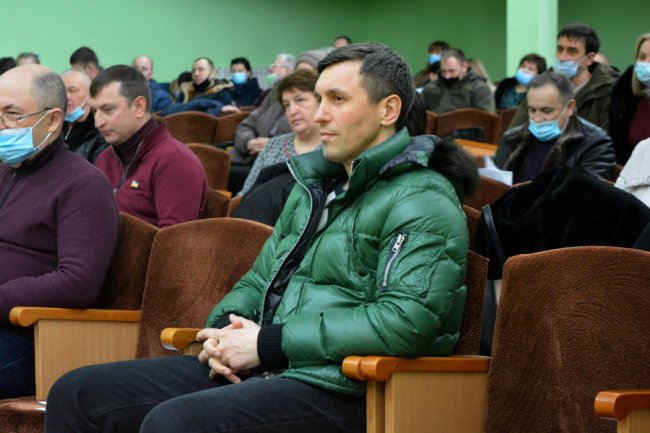 Під час сесії Підгайцівської сільради (лютий 2021 р.)