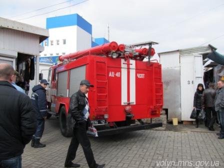 Луцькі ринки не готові до пожеж, – МНС