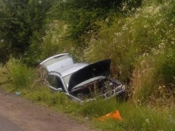 Водійка з Ковеля «на бляхах» перевернулася в кювет