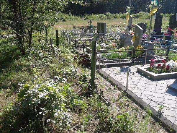 На Ківерцівському кладовищі «похазяйнували» вандали. ФОТО