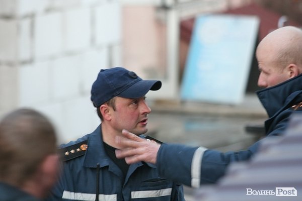 Пожежа в центрі Луцька. ФОТОРЕПОРТАЖ