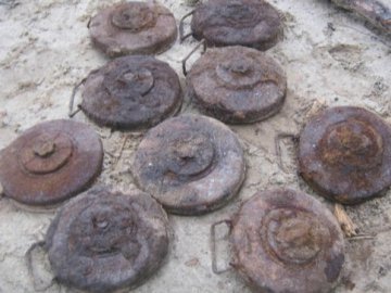 На Волині піротехніки знайшли міни  і снаряди