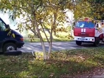 Пожежа на Волині: посеред дороги горіла вантажівка. ВІДЕО