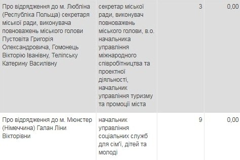 Відрядження луцької влади: куди і за скільки
