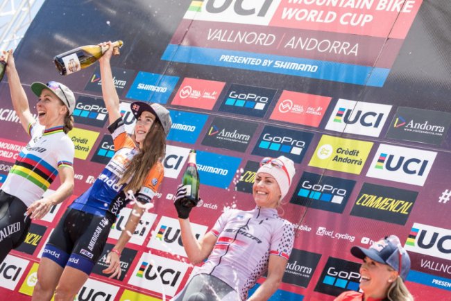 Лучанка тріумфувала на етапі Кубка світу з маунтінбайку