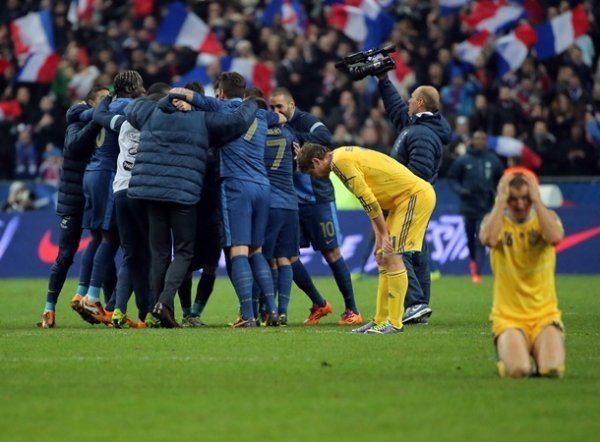 Гравці збірної після фінального свистка. ФОТО