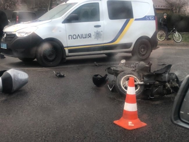 На Волині скутерист врізався у Fiat: є постраждалі. ФОТО
