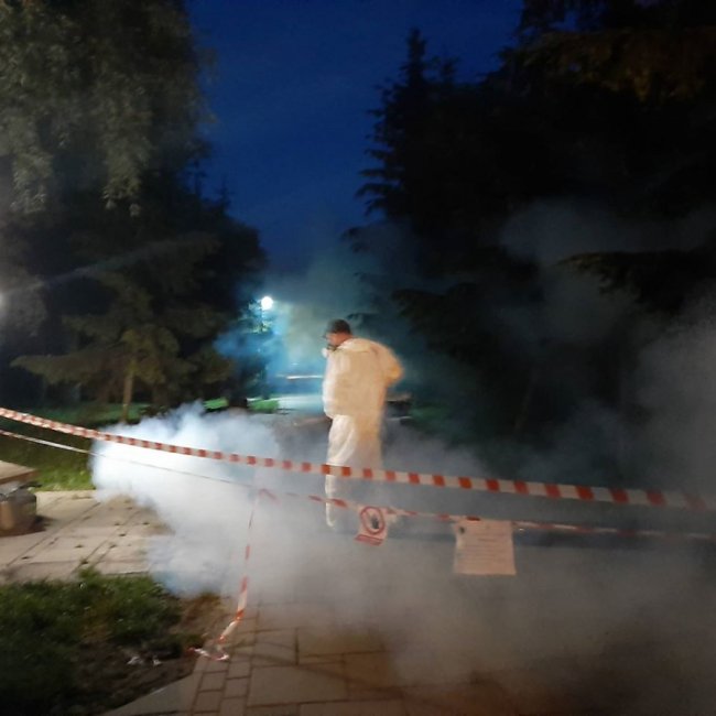 Луцький парк почали обробляти від кліщів та комарів. ФОТО