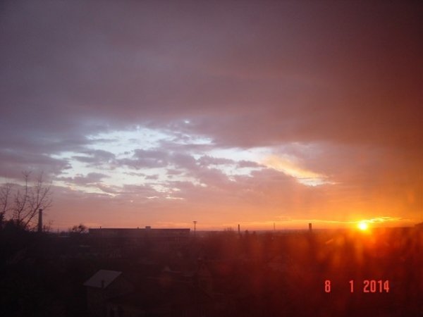 Захід сонця в Луцьку. ФОТО