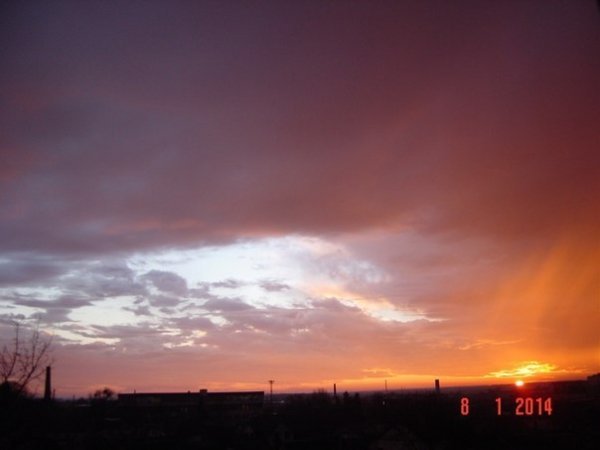 Захід сонця в Луцьку. ФОТО
