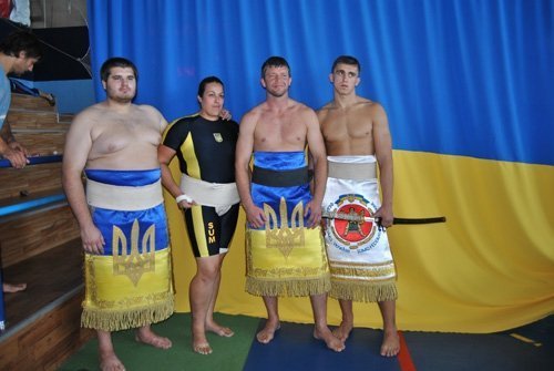 Учасники чемпіонату Європи з сумо у Луцьку