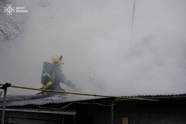 На Волині горів житловий будинок. ФОТО