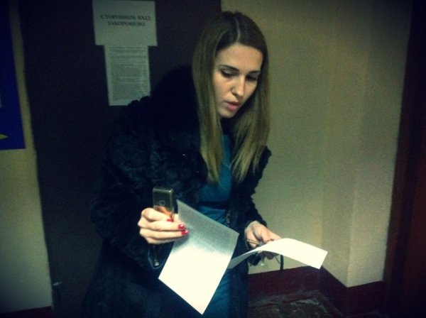 Слідча Алла Левчук, яка допитувала Анну (Фото з Facebook Ігоря Гузя)