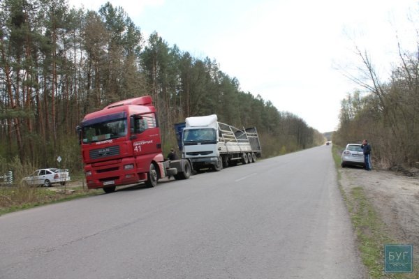 На Волині перекинулась вантажівка з курятиною. ФОТО