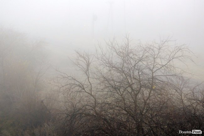 Паморозь і густий туман: чарівний ранок у Луцьку. ФОТО