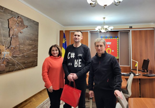 Був у полоні 7 місяців: у Ковелі зустріли капітана Георгія Крушельницького. ФОТО