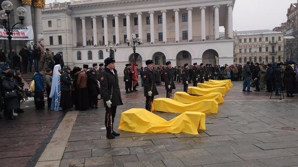 В Києві прощались із загиблими бійцями в Авдіївці