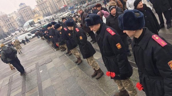 В Києві прощались із загиблими бійцями в Авдіївці