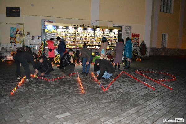 У Луцьку згадували Революцію Гідності та молилися за загиблими. ФОТО. ВІДЕО