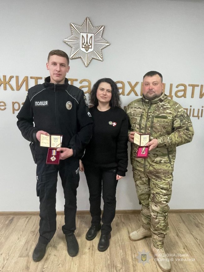 Орденами «За мужність» нагородили двох поліцейських з Волині