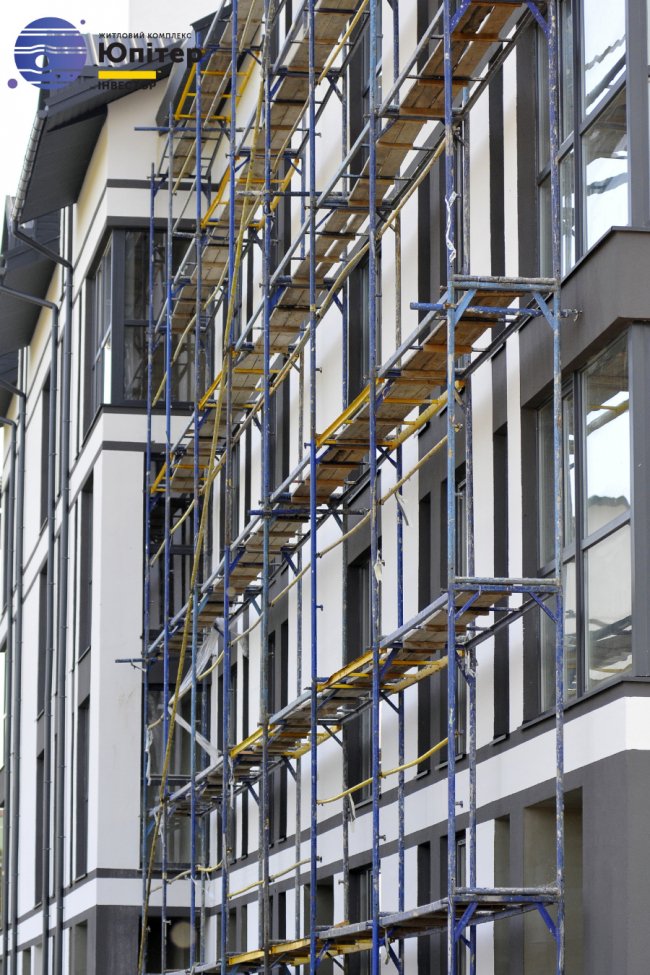 У другому будинку ЖК «Юпітер» — у розпалі внутрішні роботи*