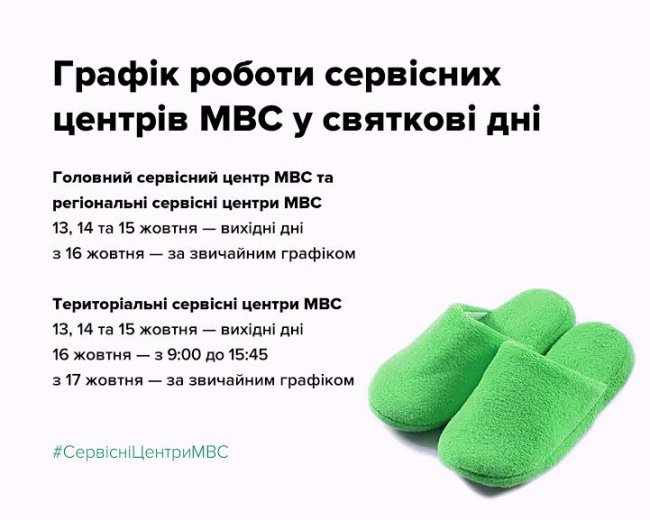 Як на Волині працюватимуть сервісні центри МВС у святкові дні