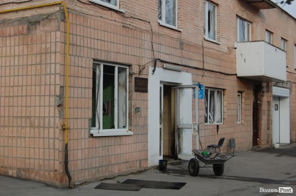 Офіс Партії регіонів у Луцьку після підпалу. ФОТО