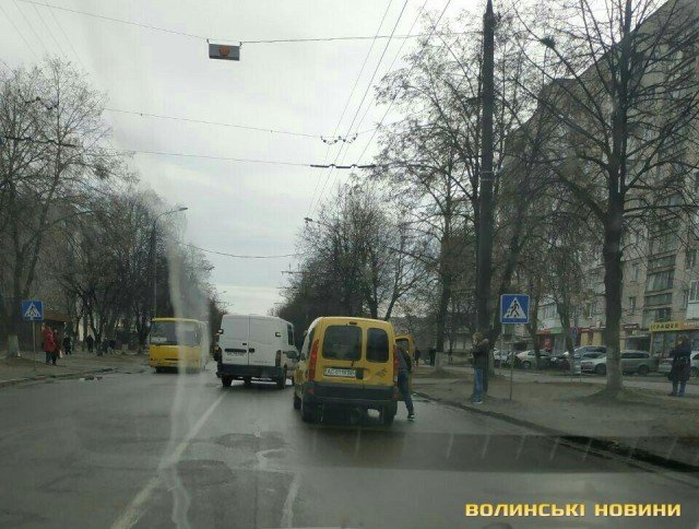 У Луцьку  Renault в'їхало у Ford. ФОТО