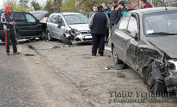 На Волині - потрійна аварія 