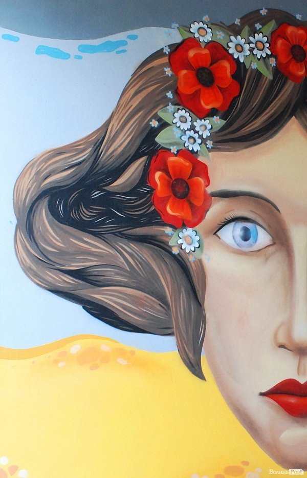 У Луцьку - патріотичне графіті. ФОТО