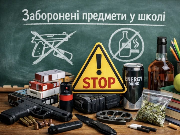 Газовий балончик, вейпи, запальнички. Директор ліцею в Луцьку показав, що вилучили в учнів за два тижні пропускного режиму