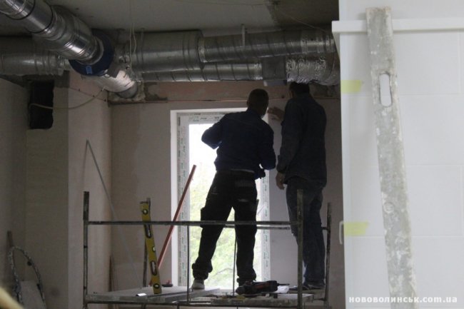 У Нововолинську завершують будівництво приймального відділення. ФОТО