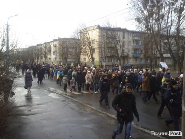 П'ятий день Нового Майдану у Луцьку. ФОТО