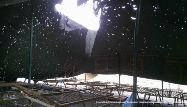 Табір силовиків після мінометного обстрілу. ФОТО. ВІДЕО