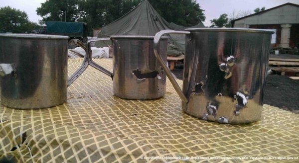 Табір силовиків після мінометного обстрілу. ФОТО. ВІДЕО