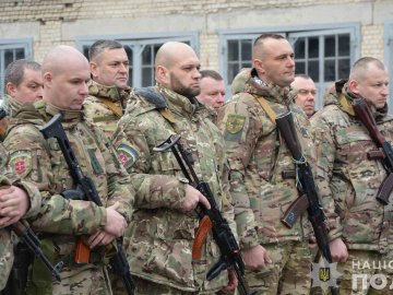 Волинські поліцейські вирушили у зону бойових дій: чергова ротація зведеного батальйону «Захід» 
